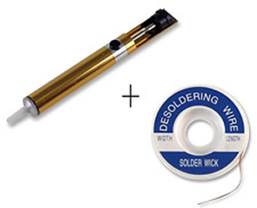 Sivitec Gold Aluminium Desoldering Pump and Desolder Braid Wire